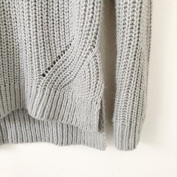 Ann Taylor Grey Merino Wool Sweater - Picture 3 of 7